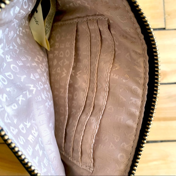 Kate Spade black/ cream colour block wristlet - Picture 4 of 4